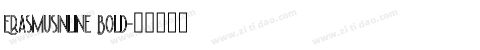 ErasmusInline Bold字体转换